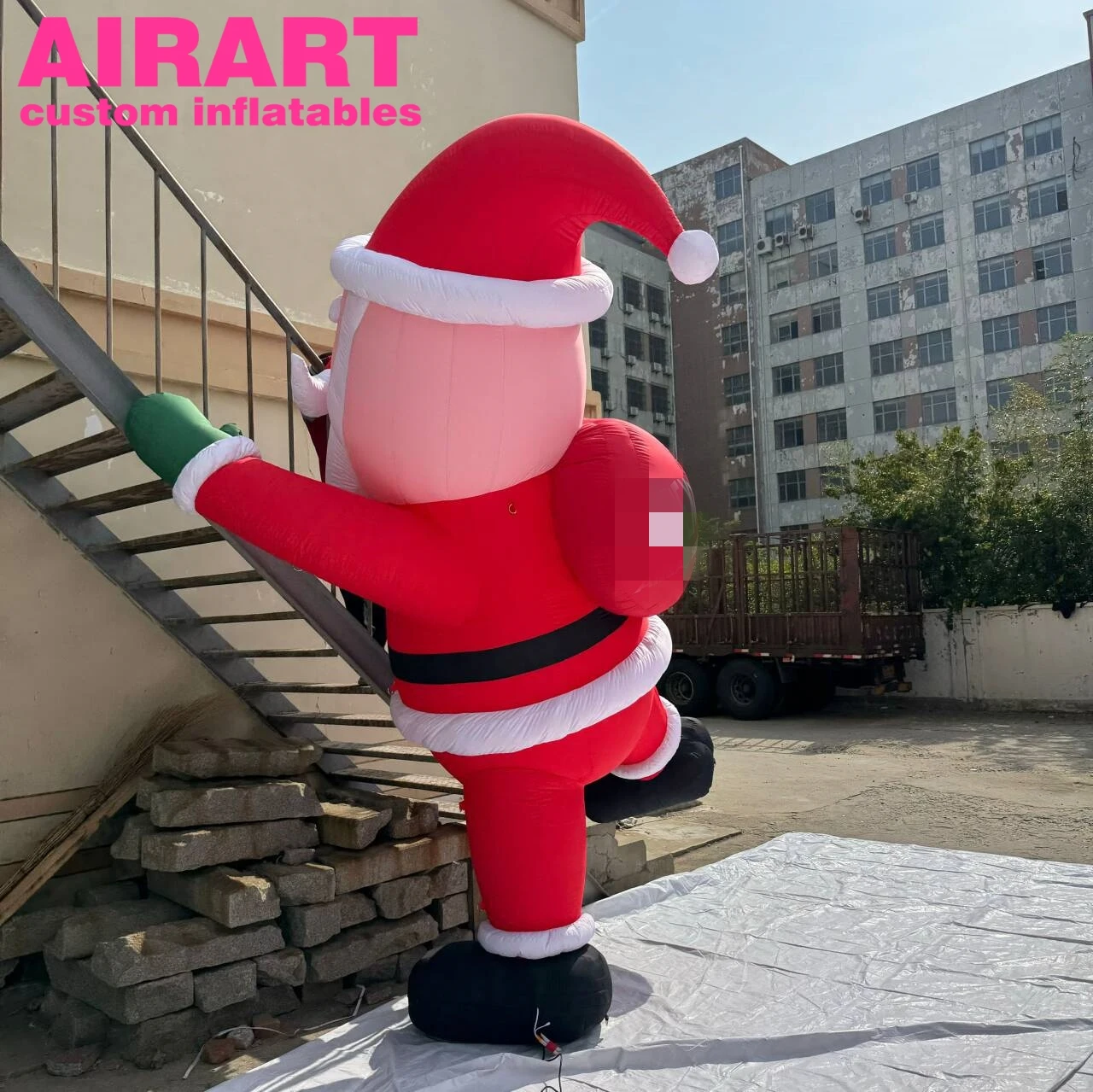 Cute Inflatable Santa Man Decorating Inflate Christmas Claus Airart Customize Inflatable Santa Claus For Sale