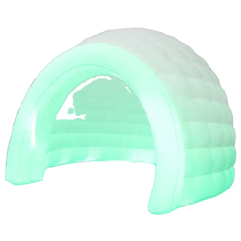 Custom Size Giant Inflatable Tent White LED Lighting Inflatable Igloo Dome Tent for Sale