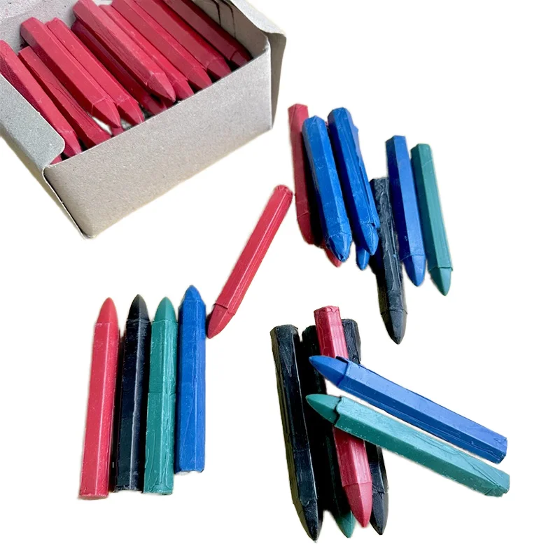 High Quality Industrial Wood and Plastic Crayon Marking Tool Set Packaging Grease Pencil Type