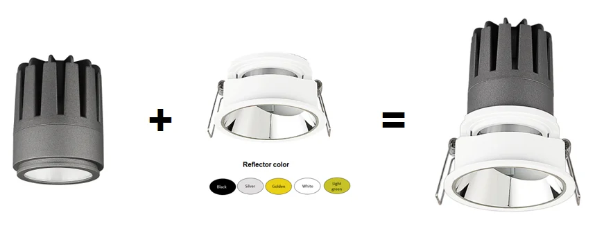 China recessed anti glare downlight frame mr16 fixture ceiling light housing