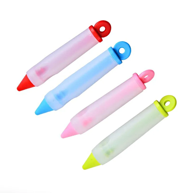 Cake Decorating Tools Silicone Food Writing Pen Cookie Cream Pastry Chocolate Decorating Cake Pen DIY Icing Piping Tips