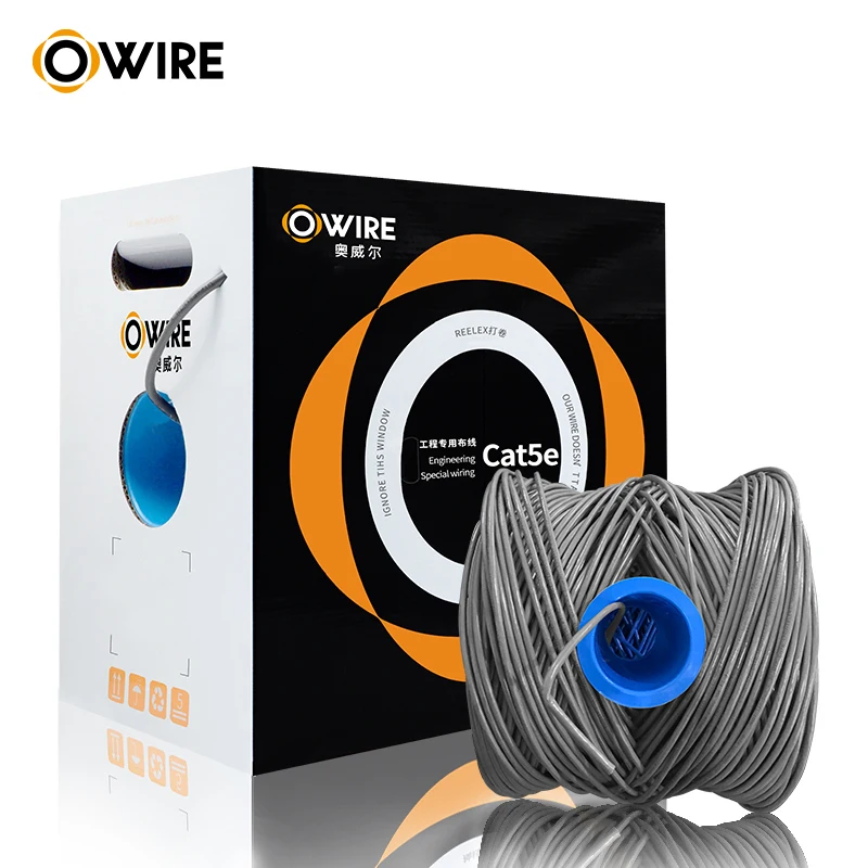  Высококачественный гибкий электрический кабель с изоляцией из ПВХ 24 Awg Cat5E Ul Ce