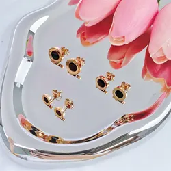 High Quality Cheap Brand Dubai Gold Plated Stainless Steel Pendant Necklace Earrings Jewelry Set For Women