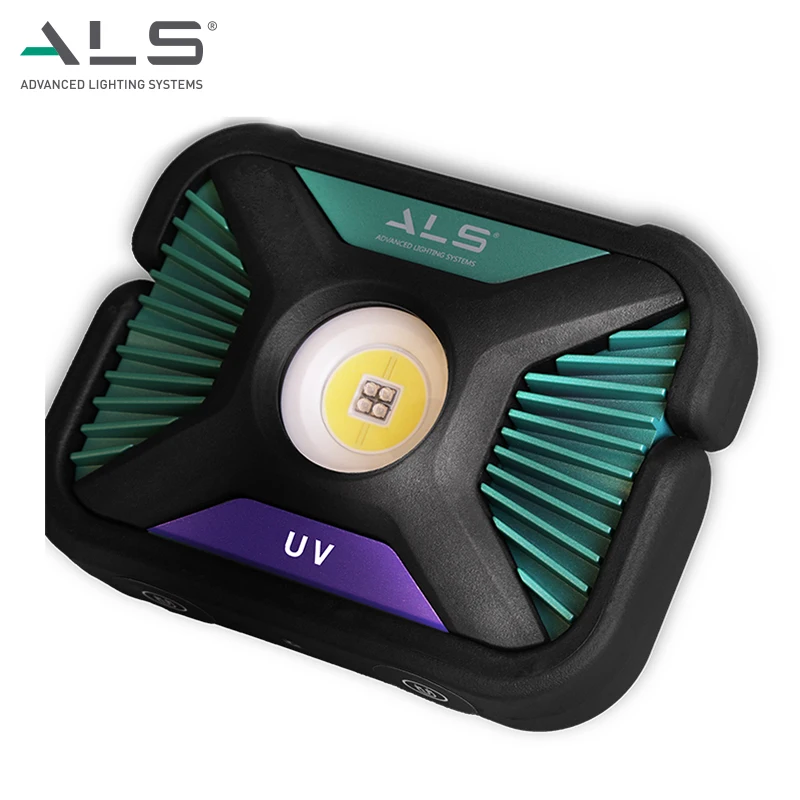 ALS Magnetic Waterproof Rechargeable COB & UV LED Spot Light Work Light Professional Emergency Light