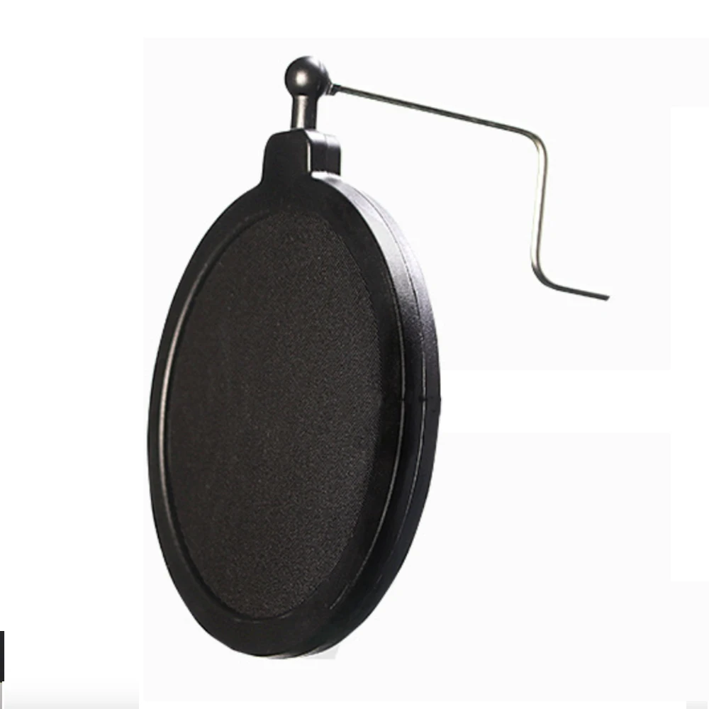 Oem microphone Stand triple phone clip with mic pop filter stand with microphone holder