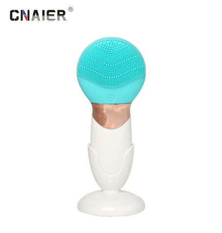 AE-616 CNAIER Handheld Electric Silicone Facial Cleanser Waterproof Skin Cleansing Brush