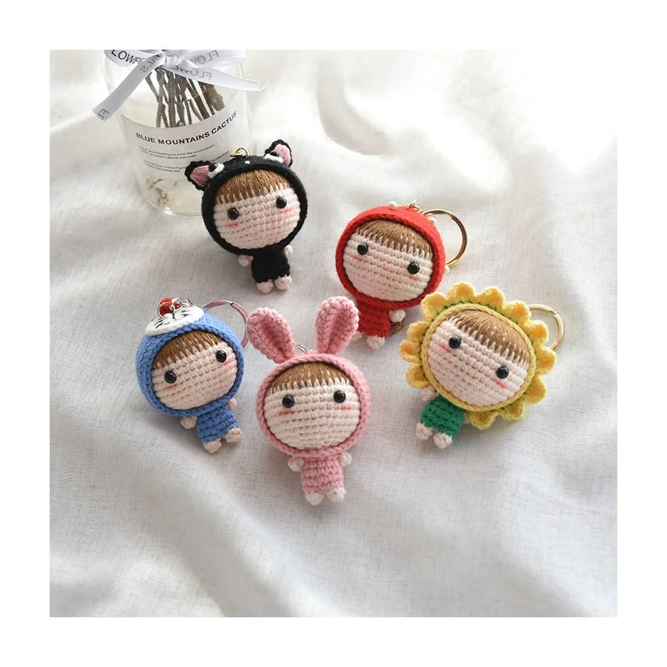 crochet kit doll Keychain kit agujas de crochet Amigurumi DIY Craft kit de costura tejido de crochet