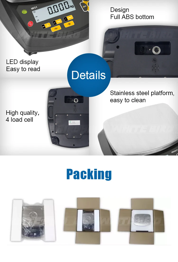 OIML certified products Cheap Digital Computing Personal  Scaling Acs Steel 30kg Balance Analytical Portable Weighing Scales