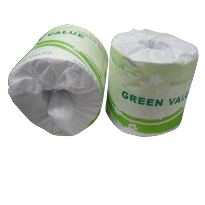 Recycled 3 Ply 1000 Sheets Eco-Friendly Water Soluble White Toilet Tissue Paper Roll