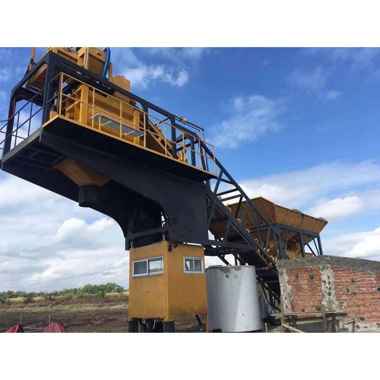 mobile 75 m3 per hour  HZSY75/HZS75  ready mixed concrete batching plant