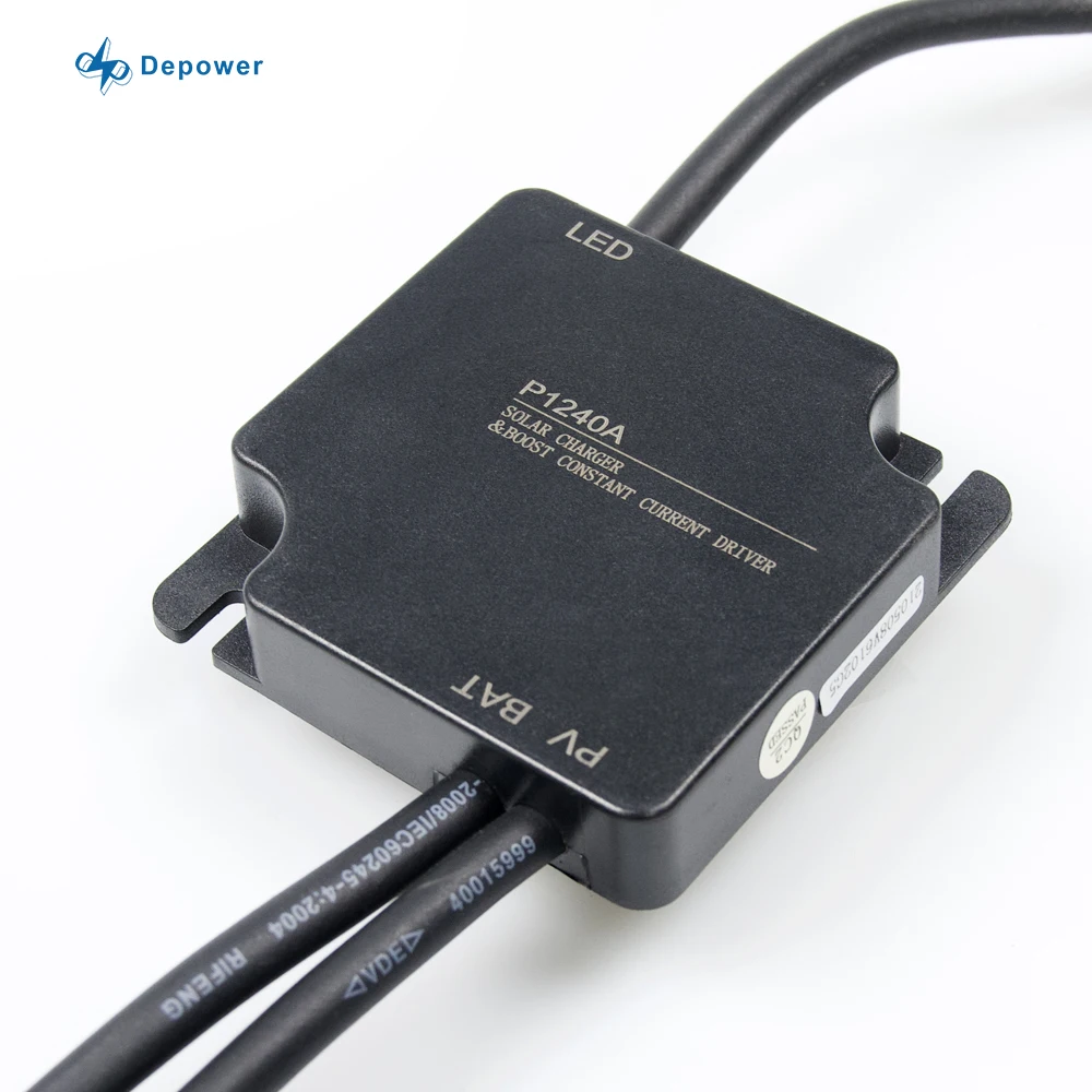 Depower P1240AI PWM Solar Charge Controller for Solar Street Light 12V for 30W LED Street Lights with Human Sensor LED Driver