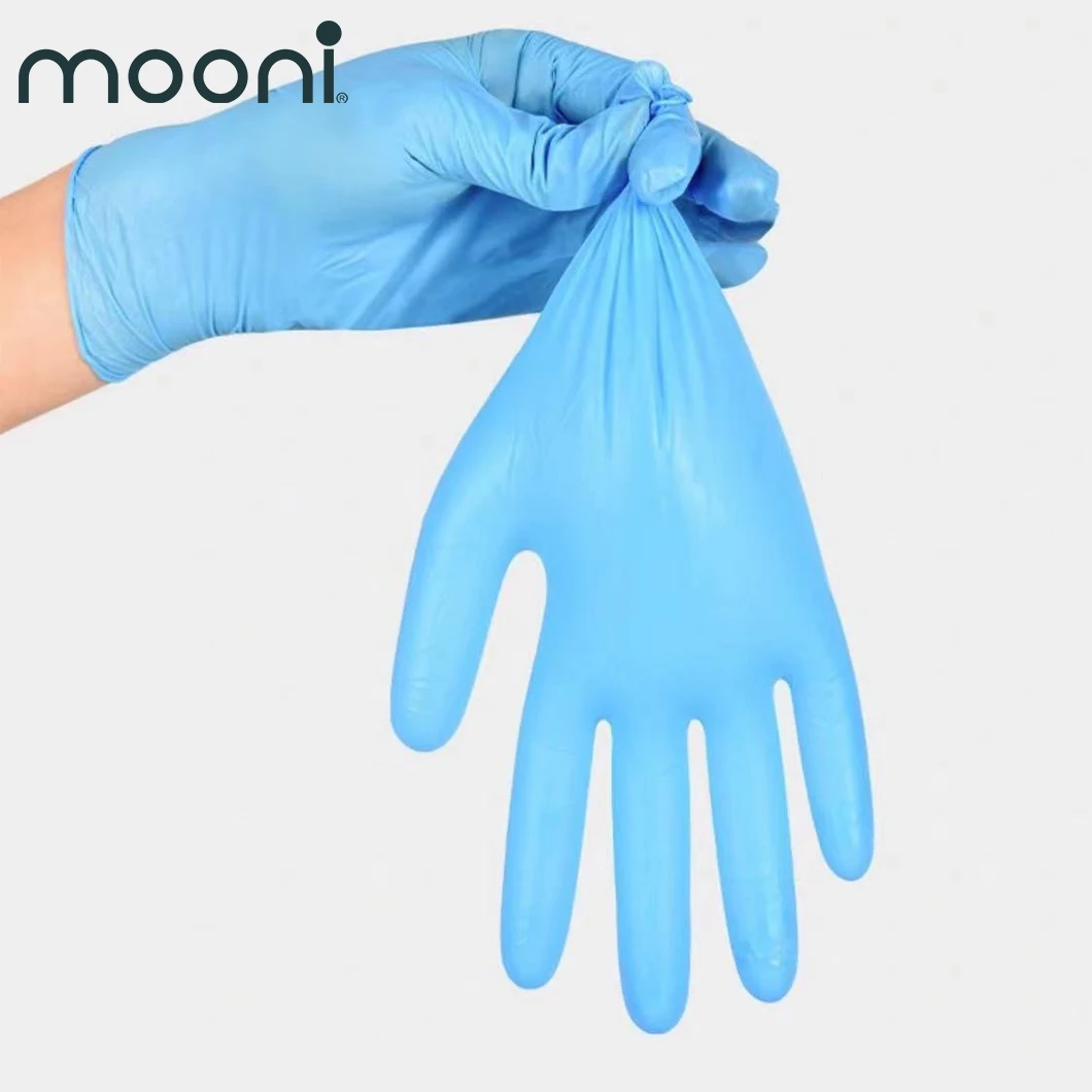 Blue Defender Safety Nitrile Examination Gloves Grade Chemo-Rated Powder Free Compound Vinyl Gloves