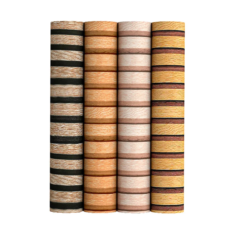 2024 New Design Kitchen Cabinet Wrap Self Adhesive Wallpaper Wall Paper Furniture Sticker Vinyl Wood Grain PVC Film