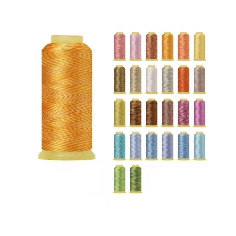 Colorful Sewing Thread Cone Embroidery Factory Wholesale 108d/2 5000yard 100% Polyester Thread For Machine