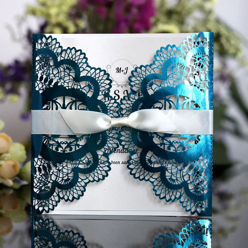 Wedding Invitation Card with Love Birds Card for Birthday Party Invitation