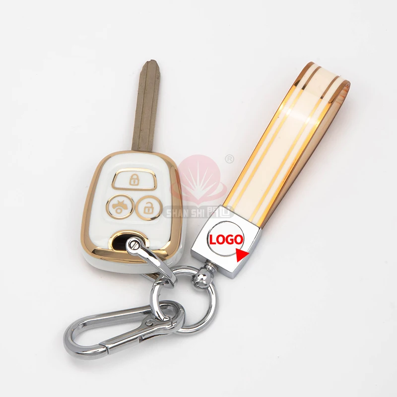 Wholesale Remote key protective cover For Peugeot TPU car Key Cover TPU key chain Sets