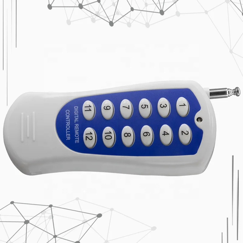 12V 12 Channel RF 433MHZ Wireless Relay Remote Control Switches Two 16-Key Transmitters & 4 Receive