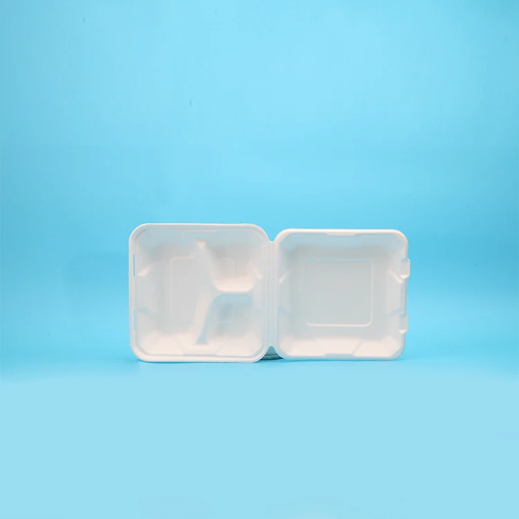 Compostable материалы Sugarcane Bagasse посуда раскладушка