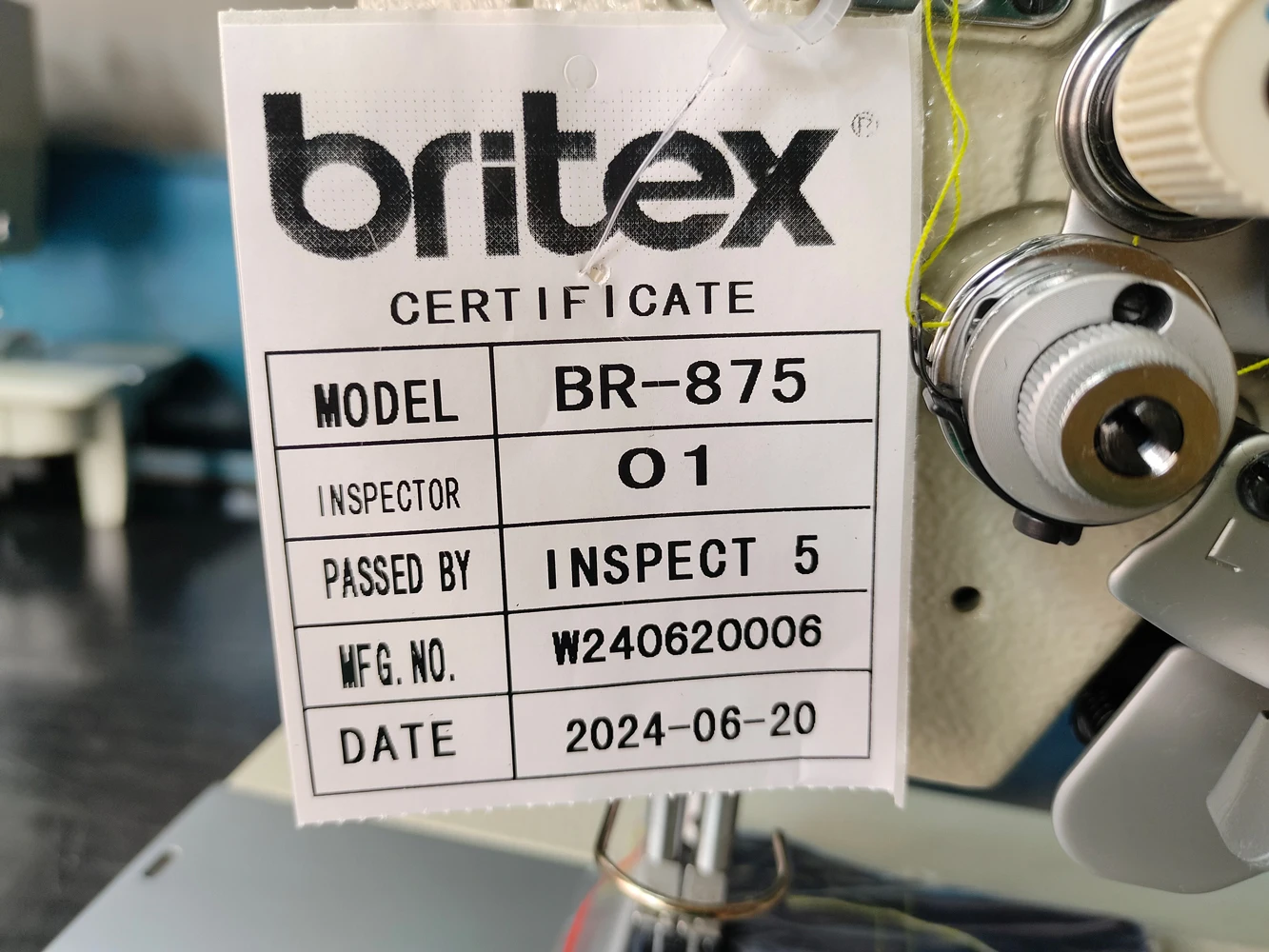 Hot sale BR-875 industrial  double stitch needle 2 needle lockstitch sewing machine with split needle bar