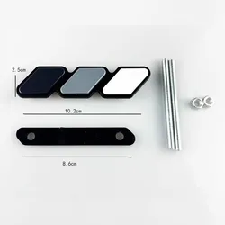 Wholesaler Hot Sale Fit Any Mesh Grille Car Decoration Auto Parts Acrylic 3 Colors Grill Badge Emblems For TOYOTA Tacoma