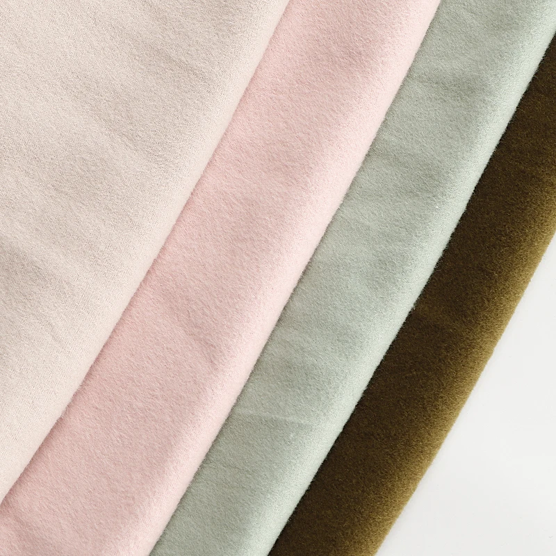 
QS5068# Hot Selling High Quality Rayon Cotton Spandex Interlock Fleece Double Sided Fabric for Clothing Comfortable and Warm 