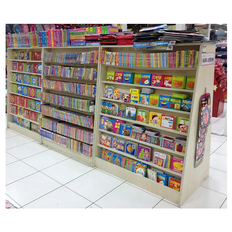 Customized Wooden Storage Book Shelf Furniture Library Bookshelf Rack