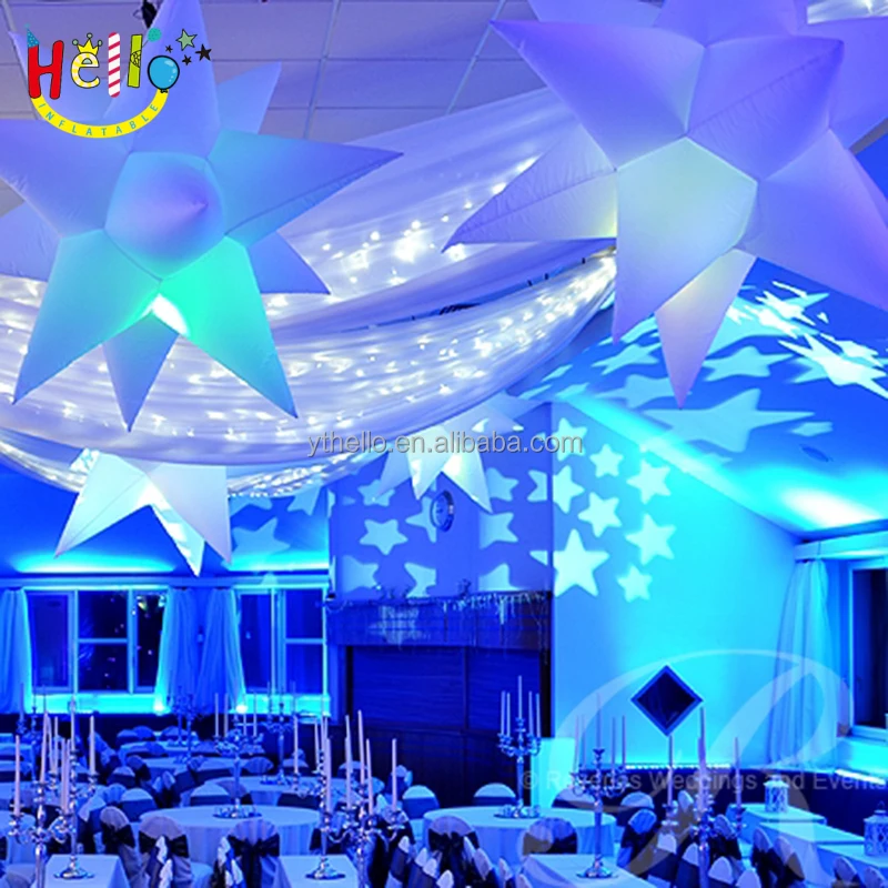 fascinating outdoor festival christmas party decorations LED lights inflatable star
