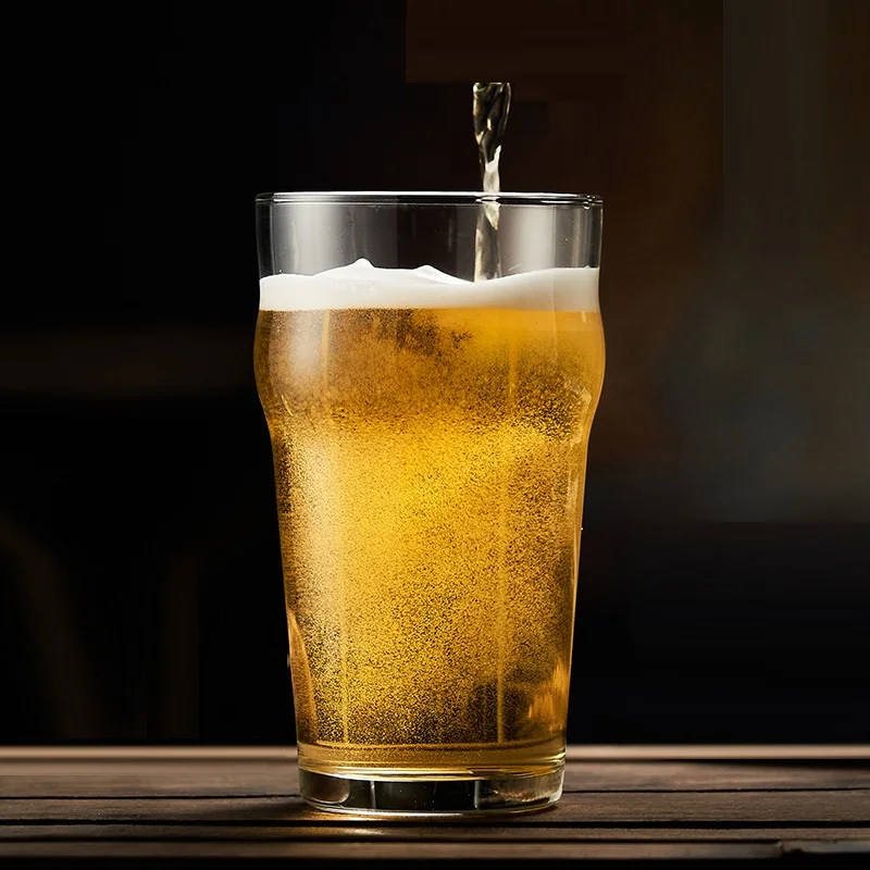 wholesale Home Easy Stacking Drinking Glasses British Pub Pilsner Pint Beer Glasses Pub Drinking Grant Pint Oversize Beer Glass