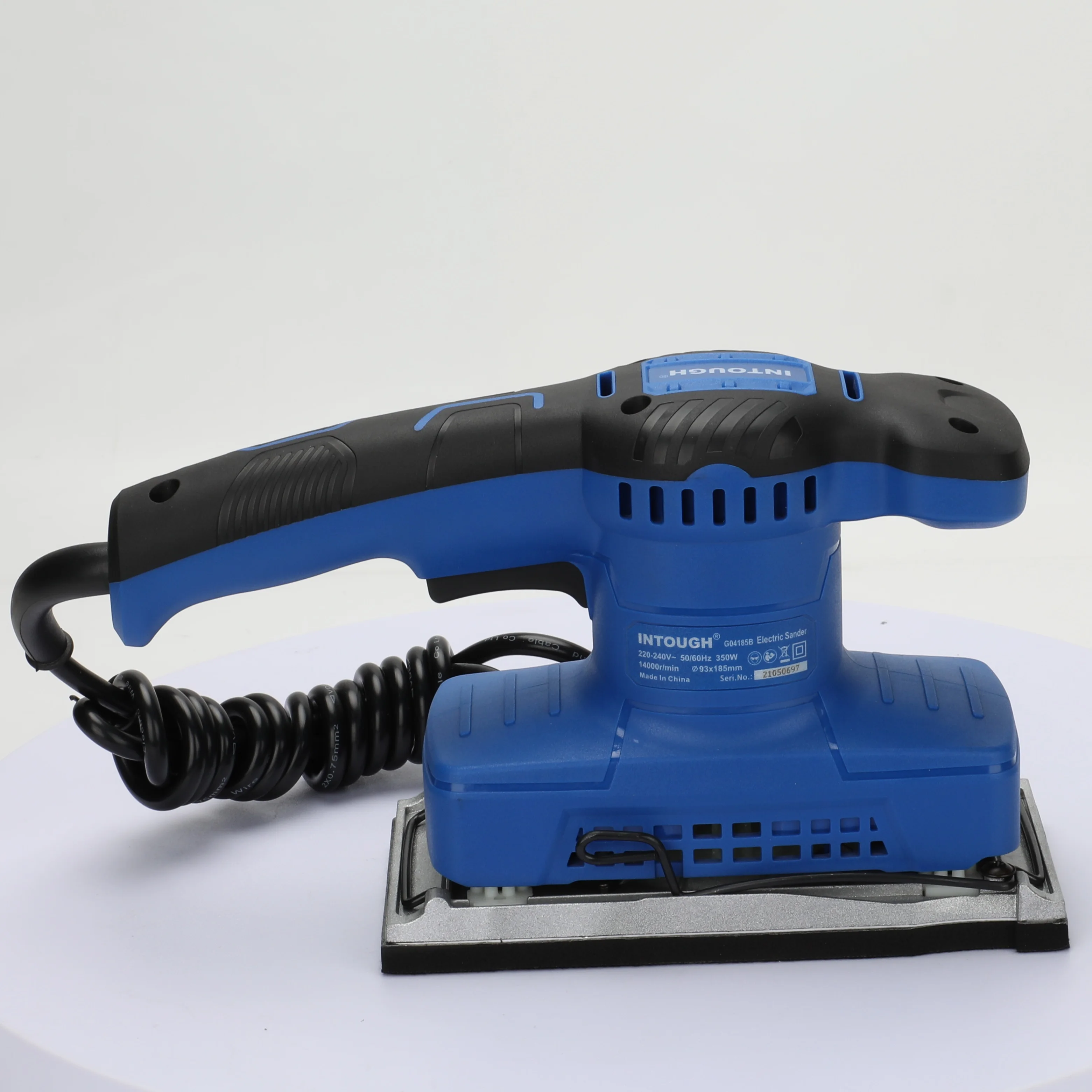 INTOUGH Professional 93*185mm 320W Mini Palm Electric Orbital Sander Portable Rechargeable Electric Power Tool Electric Sander