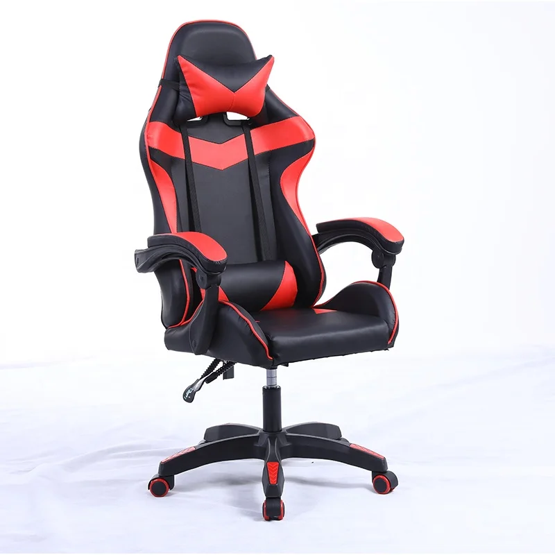 Бесплатный образец ПК офисный гоночный компьютер кожа Silla Gamer дропшиппинг светодиодный игровой стул с подставкой для ног