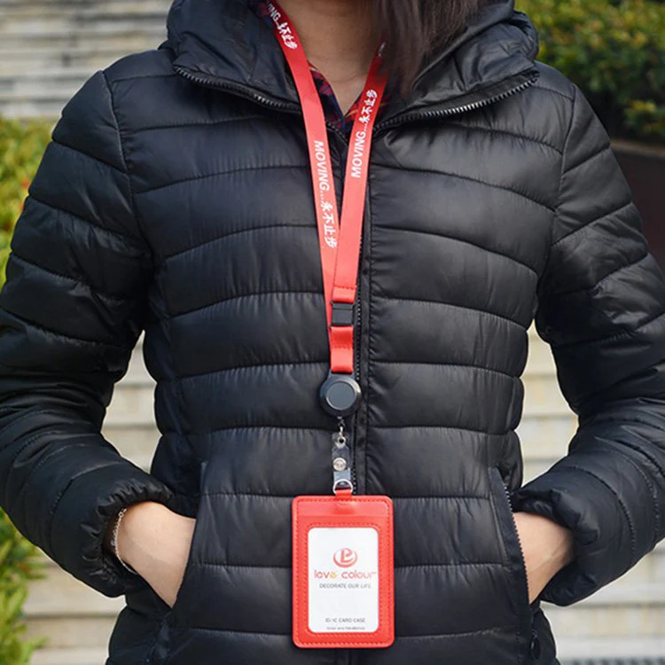 Cheap Retractable Badge Teacher Card Holder Breakaway Sublimation Keychain VIP Lanyards With Logo Custom Polyester RPET Lanyard