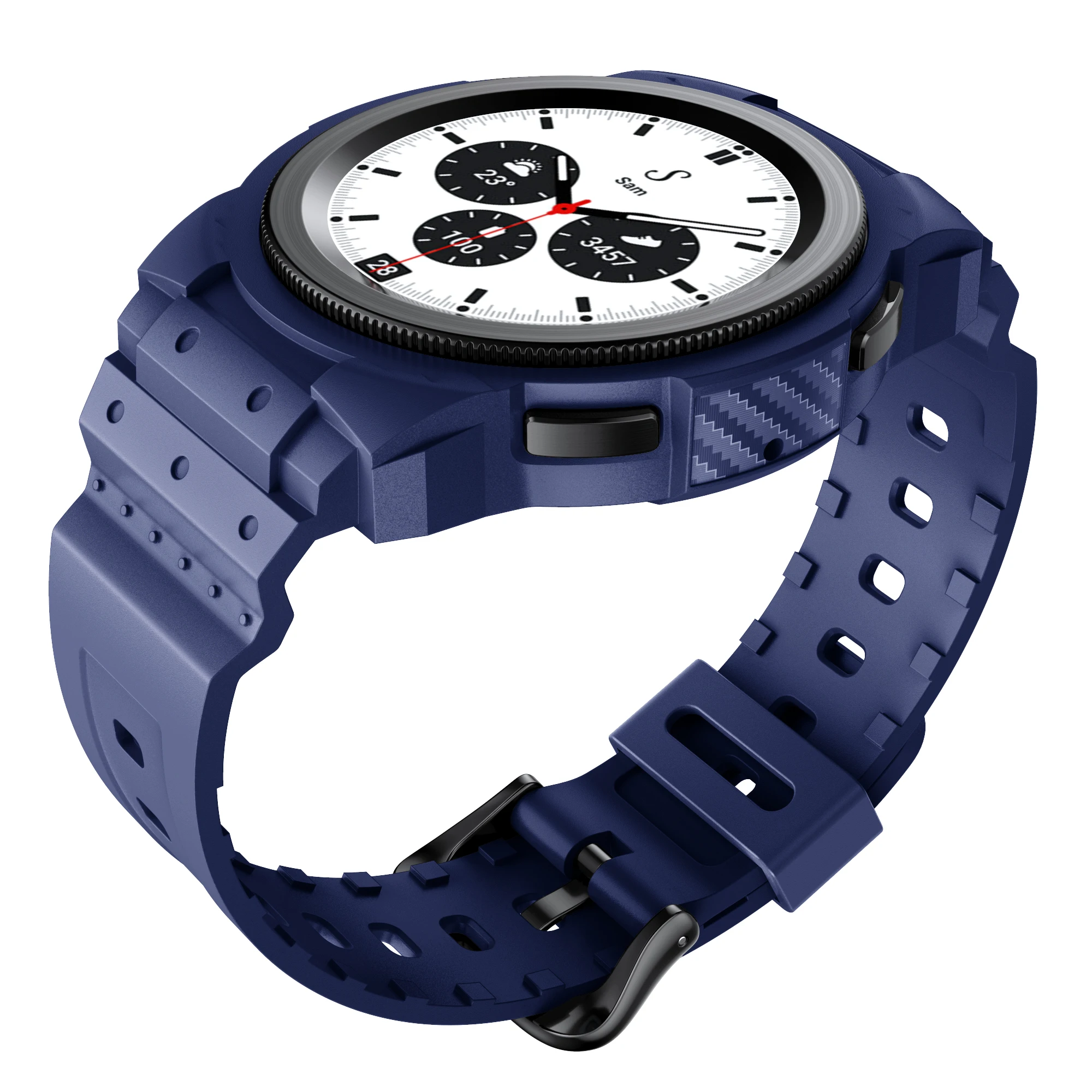 Силиконовый чехол + ремешок для Samsung Galaxy Watch 4 Bands Classic 46 мм 42 спортивный браслет со встроенным ремешком