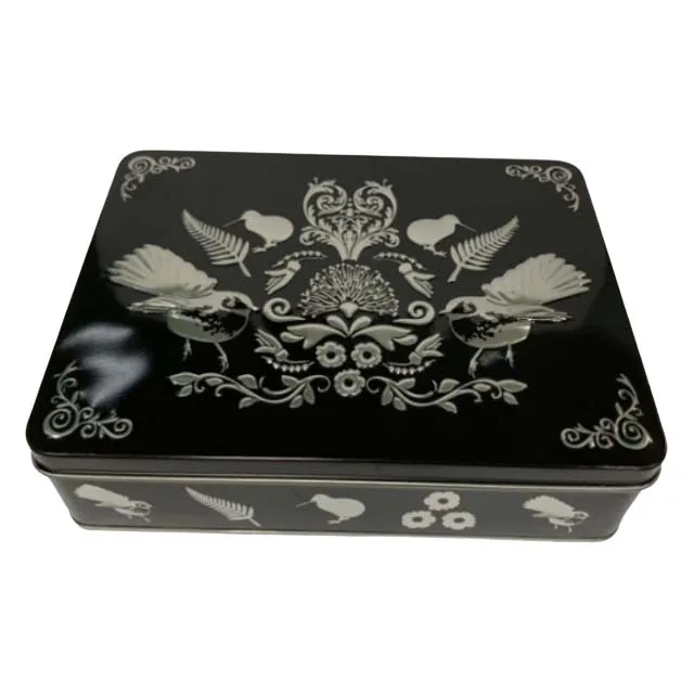 L235*W220*H55mm Hot sale USA Food grade Tin Box for Cookie Packing Metal Rectangular Tin Box Container