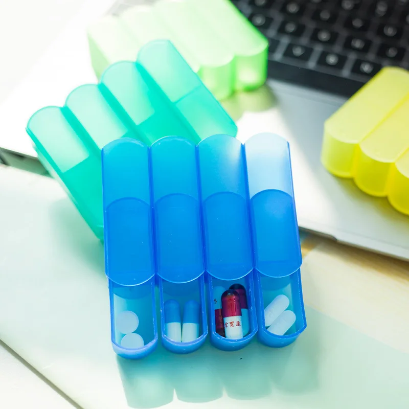 New product packing in a week light-proof portable pill box outdoor travel kit sub-pack portable medicine box storage box