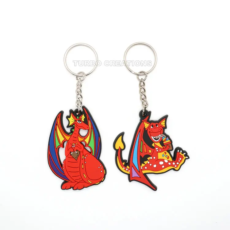 Custom Personalized cartoon anime key rings wholesale mexican silicon keychain charms pvc rubber key chains for promotional gift