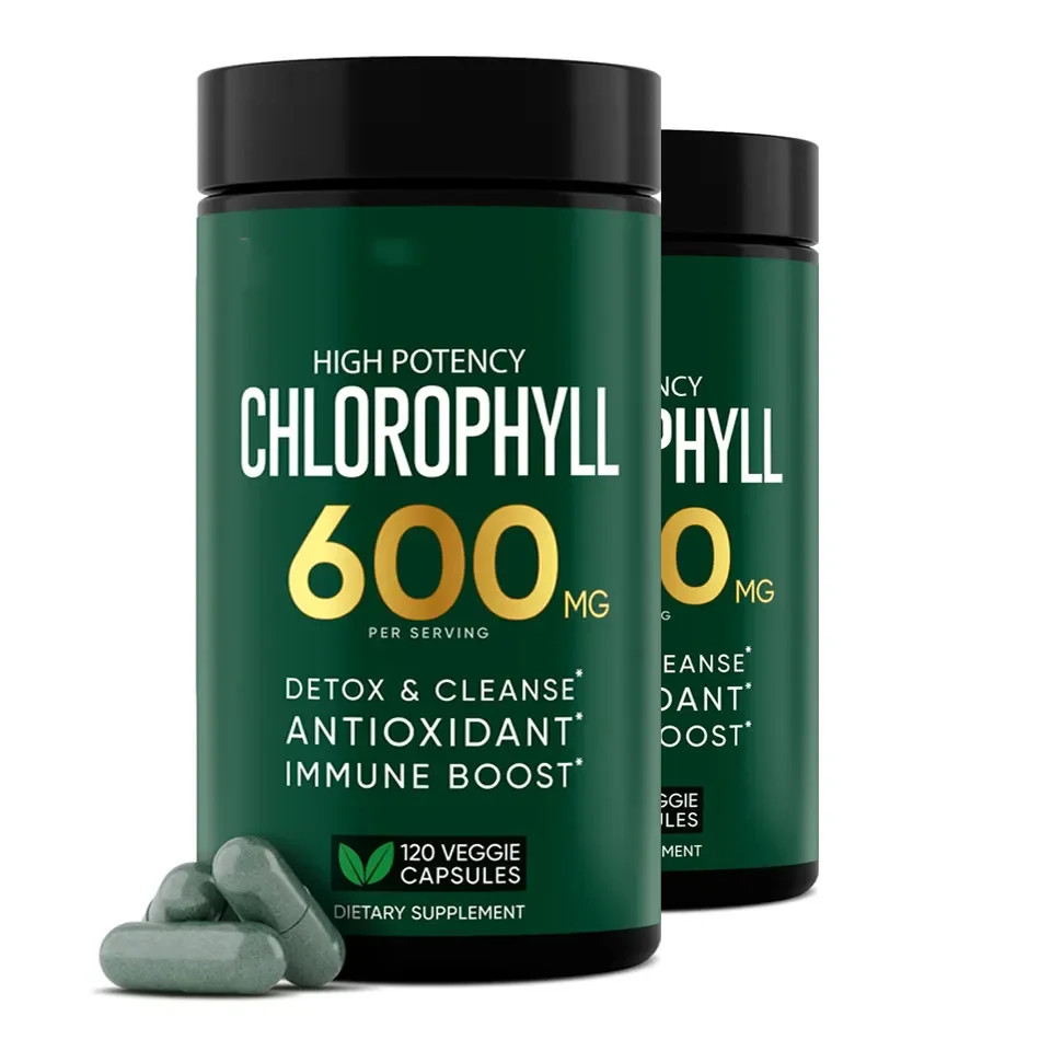 Direct supply chlorophyll capsule Green Superfood Sodium Copper Chlorophyllin Sodium Copper Chlorophyll Capsules With Alfalfa