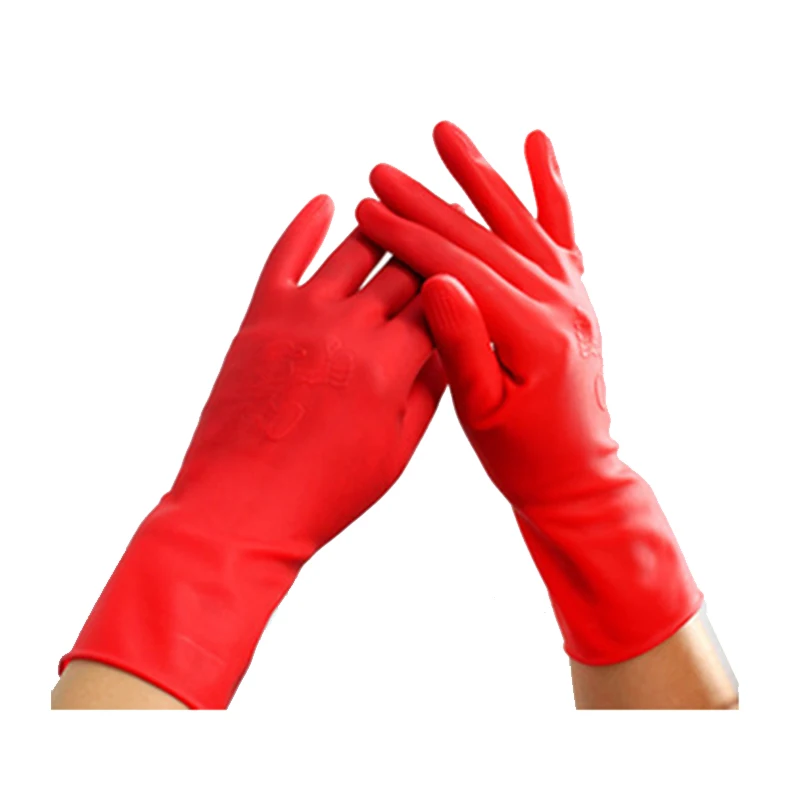 Reusable Magic Heat Resistant Household Washing Gloves Silicone Rubber Cleaning Scrubber Gloves
