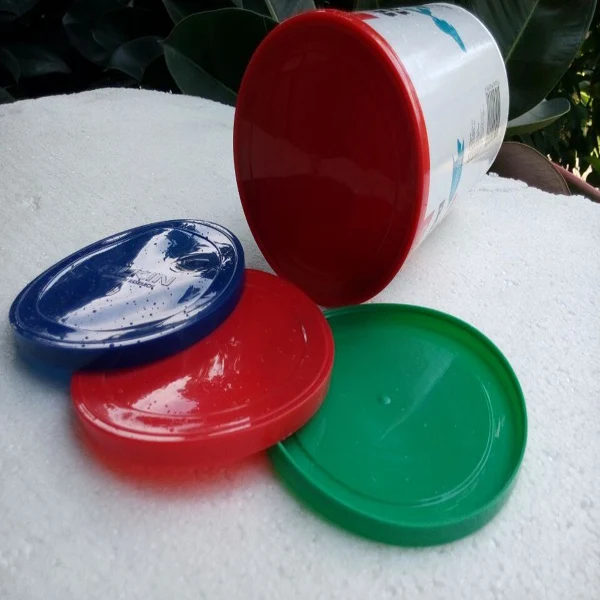 Custom Sizes Different Color PE Plastic Material Paper Tin Can Lids