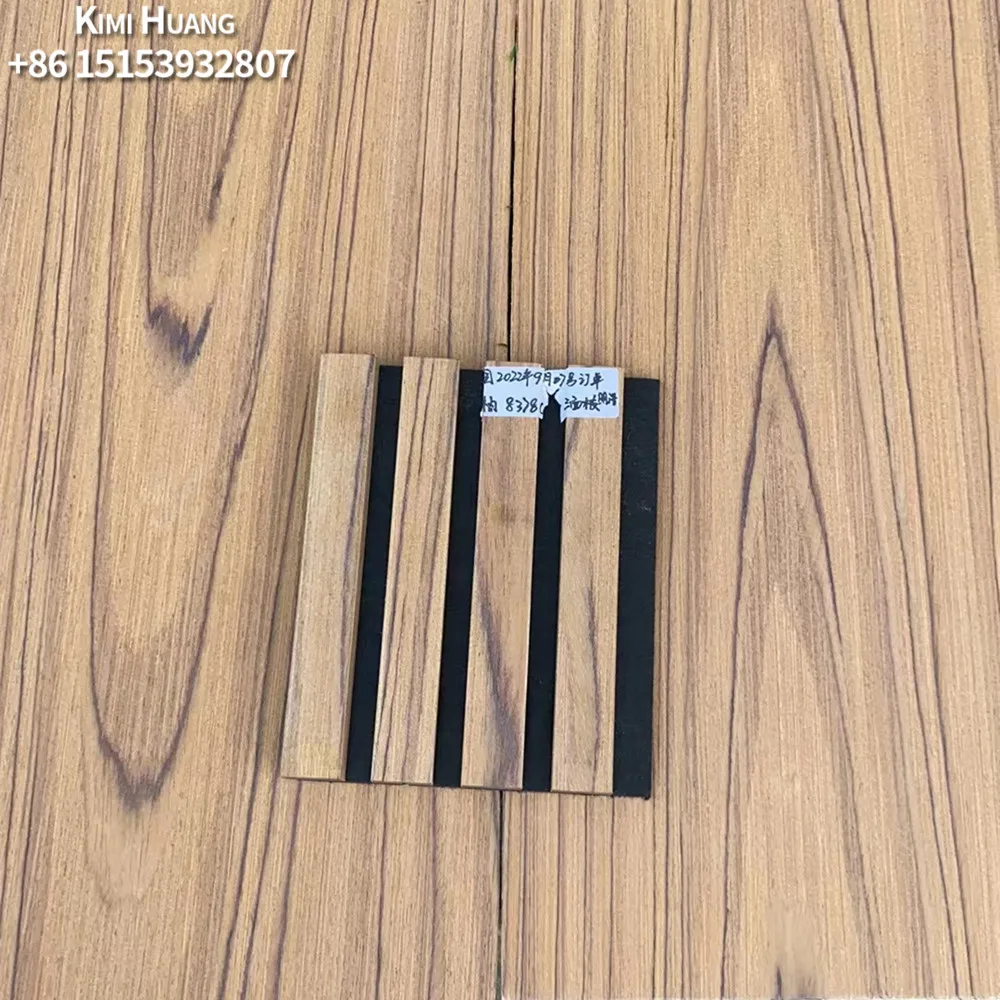 Custom wooden slat wall panel Acoustic MDF walls slatted cladding Interior TV back wall panels interior