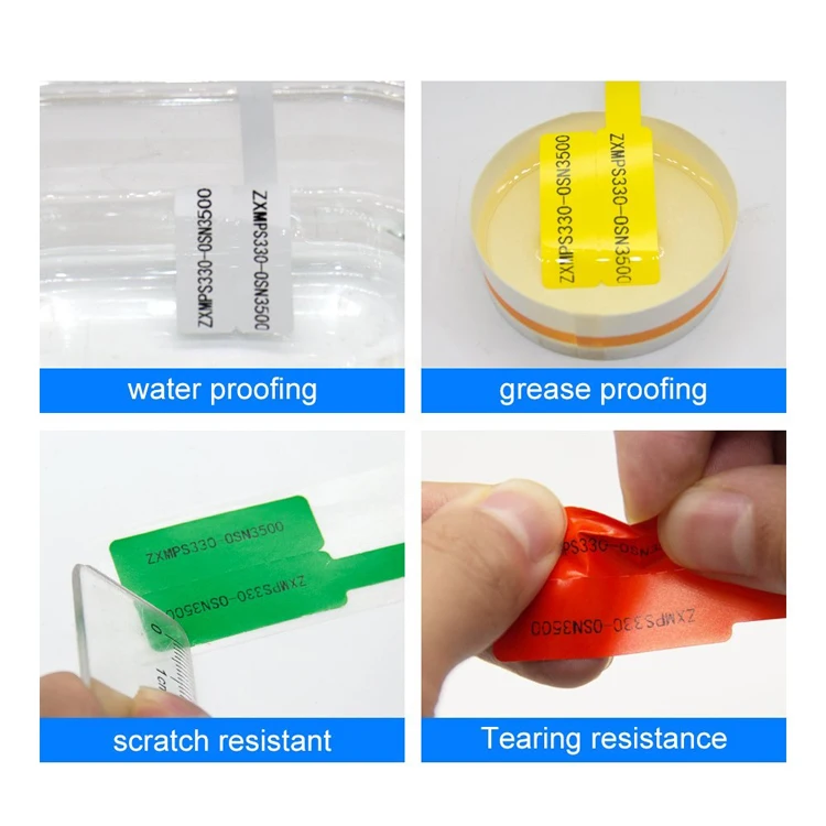 Thermal Cable Label Paper P/knife Type Mobile Network Cable Self-adhesive Printing Paper OEM Adhesive Sticker Wenzhou Sunglasses