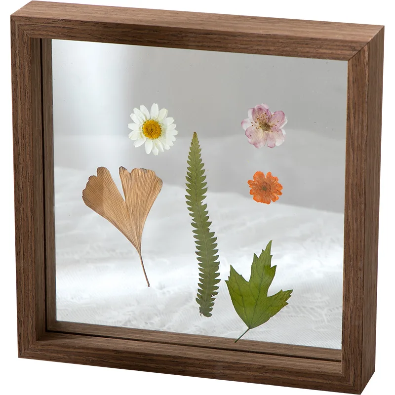 Double-sided Glass Photo Frames Tables Wholesale Herbarium Frames MDF Creative Frames