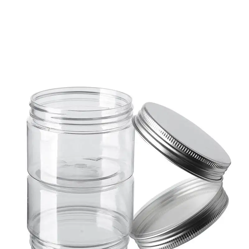 Yueyi High Quality Empty Plastic Acrylic Cream Jar Pet Hair Care Bottle Skin Care Acrylic Cosmetic Jar Pot En Acrylique