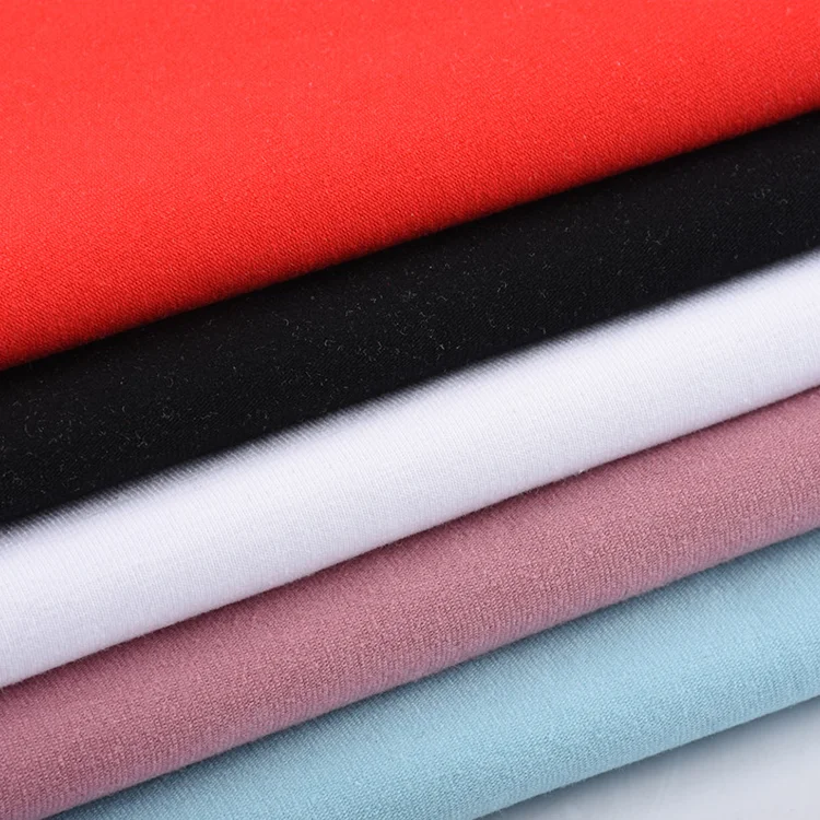
220gsm 95% Cotton 5% Spandex Eco Friendly Knitted Fabric for Clothing 