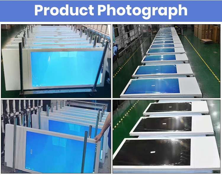 Double Side Window Display Transparent Video Advertising Window Glass Screen Display 43 55 Inch Super Slim Black LCD Indoor SDK