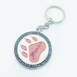 Cheap Price Different Shape Custom Keychain Keyring With Metal Ring