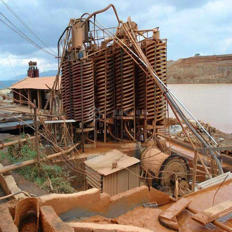 High Capacity Gravity Fiberglass BLL-1500 Spiral Chute For Ilmenite Zircon Rutile Tin Monazite Ore Heavy Minerals Beach Sand