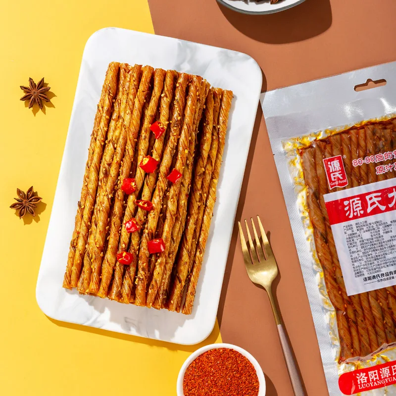 
Genji Food 200g Handmade Bean Products Chinese Traditional Spicy Foods Hot Stripes 