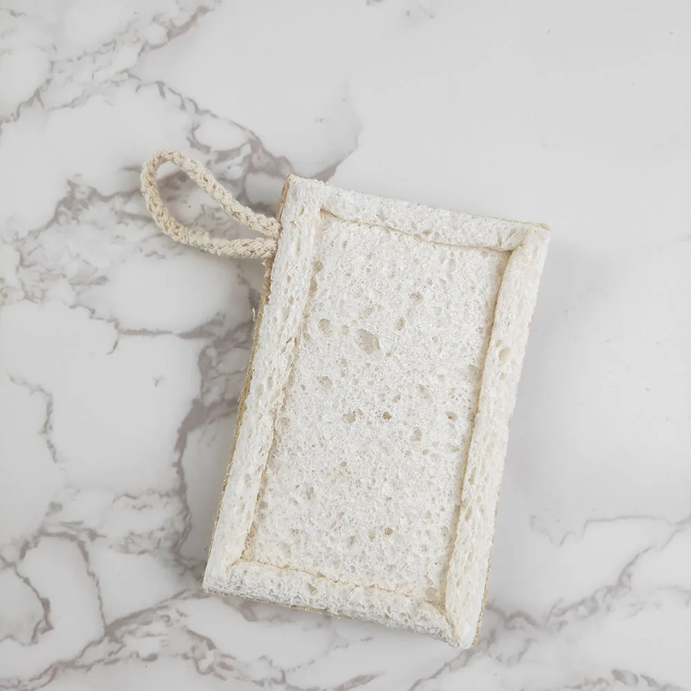 Reusable Loofah Wood Pulp Dish Luffa Sponge Scouring Pads Kitchen Magic Sponge Natural Washing luffa Sponge