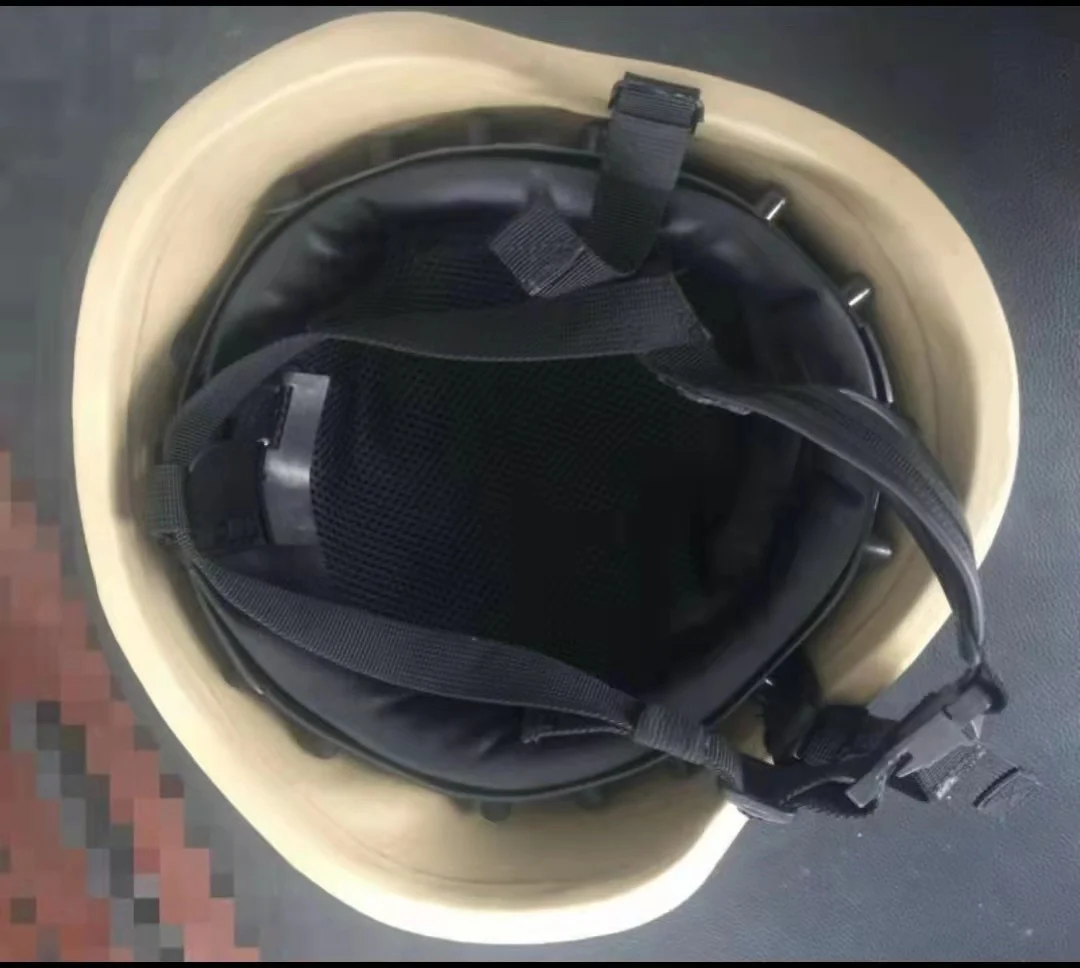 Aramid PE Bulletproof Helmet Bolt-Less PASGT Ballistic Helmet Level IIIA Lightweight Safety Personal Protective Equipment