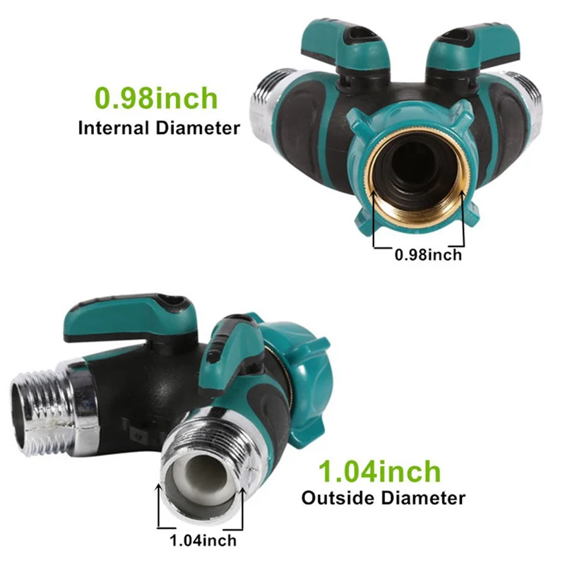 China Factory Wholesale High Quality Agriculture 2 Way Garden Hose Connector Splitters